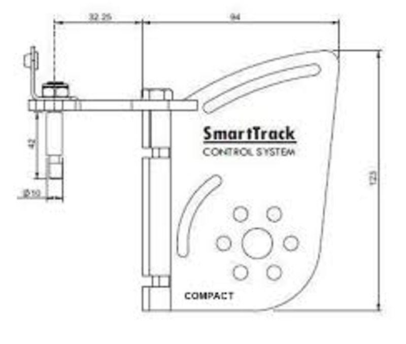 Smarttrack Housing Compact - rorhus m/ bayonet pin